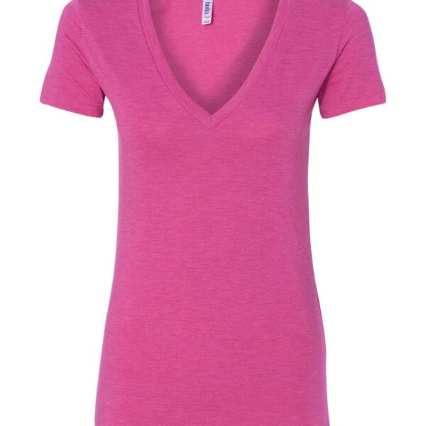 Ladies' Triblend Deep V-Neck T-Shirt Thumbnail